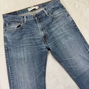 Vintage Levi 505 Jeans Mens 34x34 Straight Fit Mens Medium Wash Whiskered Y2K